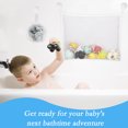 thumbnail image 2 of Toplive 2 x Mesh Bath Toy Organizer, Bath Toy Storage for Baby Bath Toys, Hanging Bath Toy Holder With 6 Ultra Strong Suction Hooks for Bathtub Toys, Bath Toys & More-White, 2 of 8