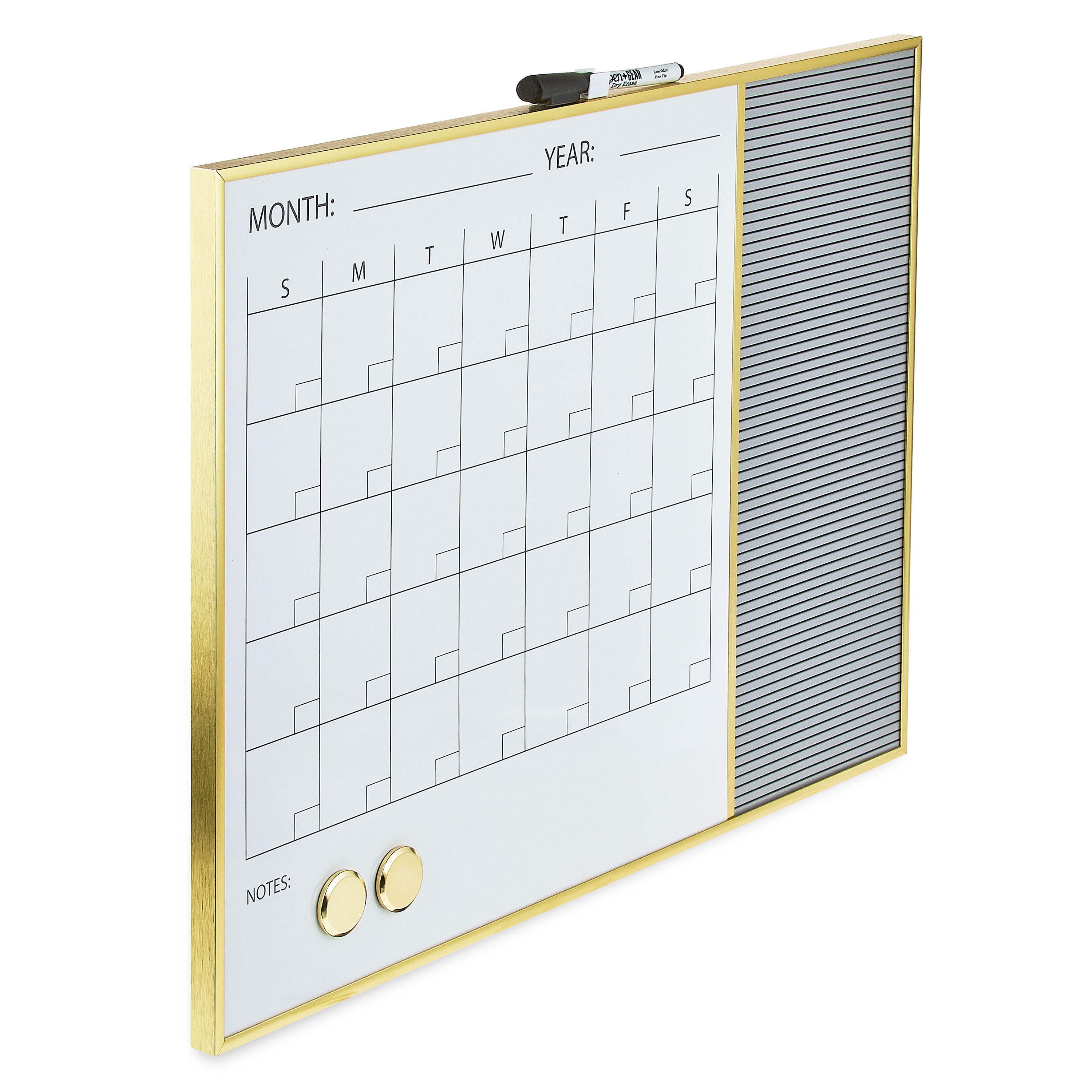 Pen+Gear Magnetic Dry Erase Calendar & Letter Board 17x23 photo 2