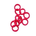 thumbnail image 3 of 20 Pcs Bandeau Haute Élasticité Extensible Style Preppy Coloré Haute Densité Sans Accroc Accessoires Chouchou Fluorescent Rose Rouge, 3 of 6
