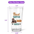 thumbnail image 5 of Best Rottweiler Dad Ever Happy Father's Day 16oz Pint Beer Glass Mug Rottie Dog Lover Gifts Idea Beer Glasses Cup - 02006, 5 of 5