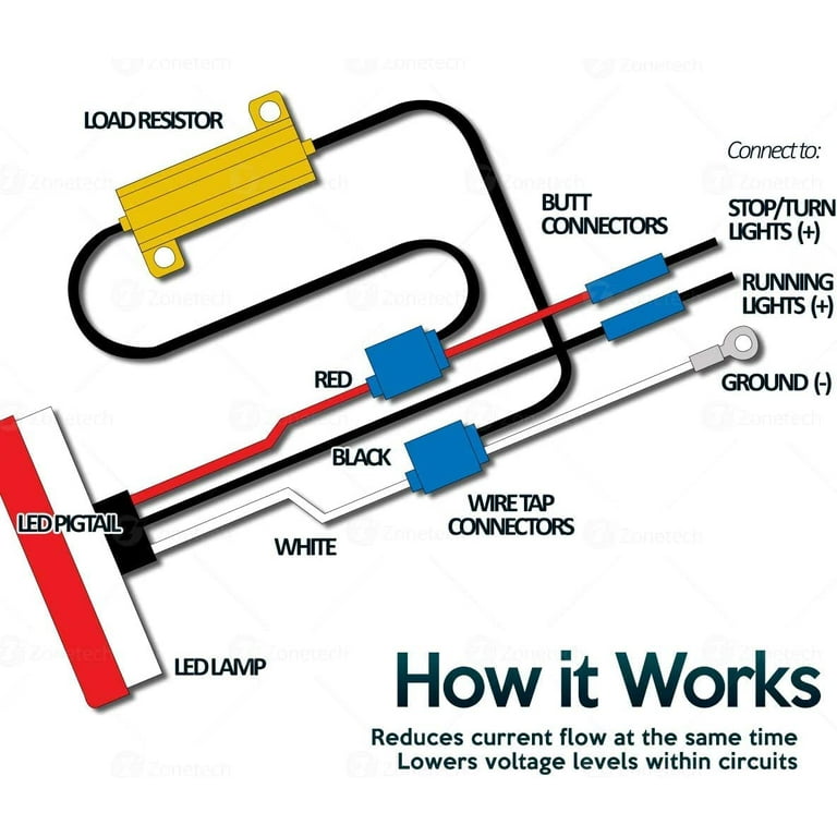 Resistors for LED turn indicators
