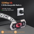 thumbnail image 6 of Bike Turn Signals with Speaker, Rear Bike Light Remote Control, Bicycle Back Blinker USB Rechargeable, IPX4 Waterproof, 5 Flashing Modes, 80dB, Ultra Bright Warning Cycling Tail Light for Night, 6 of 8
