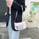 thumbnail image 3 of Moda mujer letras florales impreso hombro axila bolso bolsos (blanco) Likrtyny Para estrenar, 3 of 9