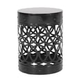 thumbnail image 2 of Black Iron Side Table for Patio / Modern Design, Outdoor Companion, 2 of 5