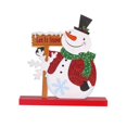 thumbnail image 2 of Vikakiooze 2022 Creative Wooden Christmas Decorations Snowman Santa Claus Fawn Scene Layout, 2 of 2