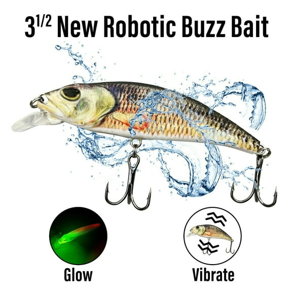 UFISH Electronic Robotic Twitching Fishing Lure Crank Bait Fishing Tackle