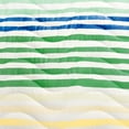 thumbnail image 5 of Gap Home Kids Rainbow Stripe Organic Cotton Blend Reversible Quilt Set, Twin, Green Multi, 2-Pieces, 5 of 9