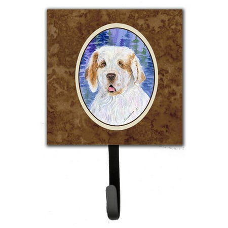 Caroline's Treasures Clumber Spaniel Leash Holder and Wall Hook