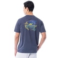 thumbnail image 7 of Fish N Vibe Men's Short Sleeve Fishing Performance Outdoor Graphic T-Shirt, Crown Blue, M, 7 of 7