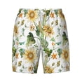 thumbnail image 4 of Lsque Mens Swim Trunks Watercolor Bright Sunflowers Pattern - Bathing Suit Compression Liner - Beach Swim Shorts Swimwear - (S-3XL) - Stretch Quick Dry -XX-Large, 4 of 9