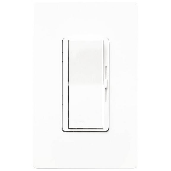 DIMMER INCAN/HAL PADDLE 1P WHT