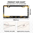 thumbnail image 2 of Aluminum License Plate Frame 2 Pack Car Exterior Accessory Car Tag Holder for Front Rear Plates Cars Decor Mystical Moth Pattern, 2 of 7