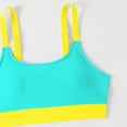 thumbnail image 6 of UTSJKR Womens High Waisted Bikini Sets Sporty 2 Piece Swimsuits Color Block Full Coverage Modest Tummy Control Bathing Suits Yellow S, 6 of 7
