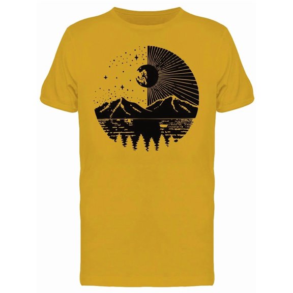 Mountain Forest Art T-Shirt Men -Image by Shutterstock, Male XX-Large