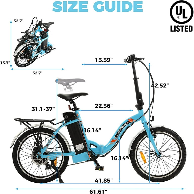 Ebike Size Chart (Tire, Frame, Motor, & Battery Size Guide)  