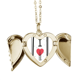 thumbnail image 1 of Me encanta Londres palabras patron Collar colgante en forma de melocotón con alas Unbranded M, 1 of 3
