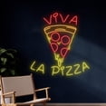 thumbnail image 2 of Handmadetneonsign Viva La Pizza Neon Sign, Viva La Pizza Neon Light, Pizza Led Light, Fast Food Led Sign, Wall Décor, 2 of 5