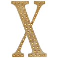 thumbnail image 2 of Balsa Circle 6" Gold Solid Letter X Self-Adhesive Rhinestones Gems Sticker, 2 of 7