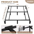 thumbnail image 2 of Awesofurni Queen Bed Frame, 7 inch Low Heavy Duty Platform Bed Frames, Fits Box Spring and Mattress, Adjustable, Easy Assembly, Noise‑Free, 2 of 8