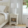 thumbnail image 6 of Homestyles Naples Wood Nightstand in Off White, 6 of 9