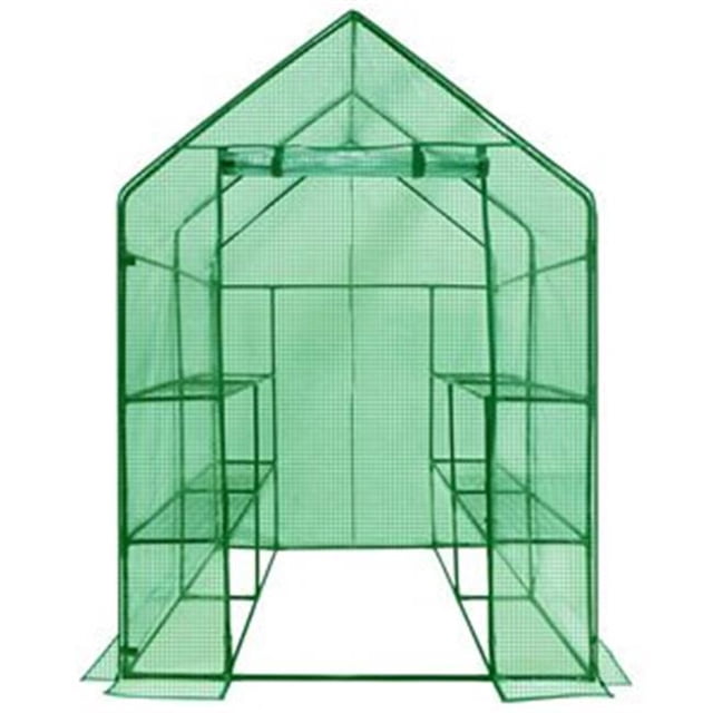 Ogrow Serre de Jardin Portable à 2 Niveaux et 8 Étagères - Ancres Incluses!