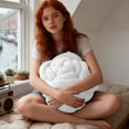thumbnail image 5 of AuroraX Throw Pillows for Bedroom,White Holiday Cute Rose Shaped Plush Doll Cushion for,Home Chair Bedroom Valentines Day Decoration Birthday Gifts for Women Mom, 5 of 6