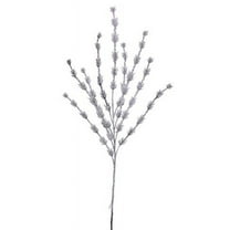 Allstate Flocked Snow Pine Artificial Christmas Spray - 39" - White and Green