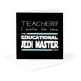 thumbnail image 5 of 3drose, Teacher I Prefer the Term Educational Jedi Master. Blue on Black., 12 Greeting Cards with Envelopes, 5 of 7