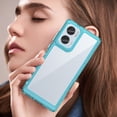 thumbnail image 4 of Case for Moto G85 5G,Moto G85 5G Case,Transparent TPU+PC Acrylic Protective Military Grade  Heavy Duty Protection Phone Case for Motorola Moto G85 5G(Clear Blue), 4 of 16