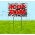 thumbnail image 1 of We Buy Silver V3 (18" X 24") Yard Sign, Includes Metal Step Stake, 1 of 6