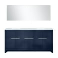 thumbnail image 3 of Lafarre 72 in W Navy Blue Double Bath Vanity, Cultured Marble Top and 70 in Mirror, 3 of 9