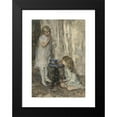thumbnail image 2 of Jacob Maris 11x14 Black Modern Framed Museum Art Print Titled - Two Girls Blowing Bubbles (C. 1880), 2 of 5