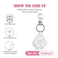 thumbnail image 1 of Mini Localisateur de Clés Portable en Temps Réel, Dispositif de Recherche en Temps Réel avec Pendentif Lanière, Dispositif Bluetooth Anti-Perte, Localisateur Sans Fil, 1 of 3