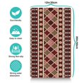 thumbnail image 5 of Boho Retro Floral Pet Feeding Mat-Abstract Art Pattern Absorbent Pet Placemat for Food and Water Bowl, with Waterproof Rubber Backing, Quick Dry Water Dispenser Mat for Dog and Cat (12"x20"), 5 of 7