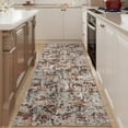 thumbnail image 3 of BERTHMEER 2'x6' Runner Rugs for Kitchen Hallway Bathroom Bedroom Entryway Entrance Abstract Non Slip Washable Modern Contemporary Distressed Indoor Runner Rugs, Multicolor, 3 of 6