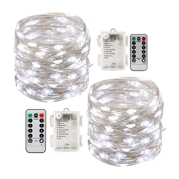 Luces Impermeables 100 Luces Led Luces De Navidad Luces De Cadena Led Luces De Decoración De Navidad Al Aire Libre/Interior 2 Uds Cadena Noticed HA027691-02