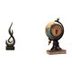 thumbnail image 1 of Escultura abstracta de fuego, estatua de resina, figura de escritorio, figura de globo terráqueo, reloj de mesa, adorno único adecuado para oficina, s, 1 of 8
