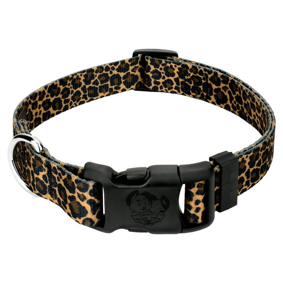 Deluxe Leopard Print Dog Collar - Made in the U.S.A.