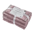 thumbnail image 6 of Modern Threads Damask Jacquard 6-Piece Cotton Bath Towel Set with Embellished Borders, Dusty Plum, 6 of 6