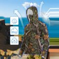 thumbnail image 4 of COSFO Workout Hoodies for Men Sun Protection Camouflage Pullover Athletic Ice Silk Tops Hooded Long Sleeve Outdoor Slim Fit with Face Mask Mens Shirts, 4 of 9