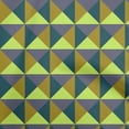 thumbnail image 1 of oneOone Polyester Spandex Teal Green Fabric Geometric Sewing Material Print Fabric By The Yard 56 Inch Wide, 1 of 4