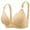 Beige, variant on Censtreet Women's Lace Stitching Thin Cup Bra,Breathable Push-Up Adjustable Bra,Comfortable Non-steel Underwear