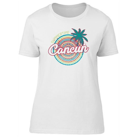 Cancun Beach Summertime T-Shirt Women -Image by Shutterstock, Female Medium