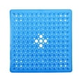 thumbnail image 1 of Alfombrilla de baño Kearding de PVC antideslizante lavable color azul transparente, 1 of 6