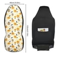 thumbnail image 2 of ALAZA Honey Sunflowers Car Seat Covers 2 PCs Universal Auto Front Seats Interior Protector, 2 of 7