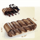 thumbnail image 2 of Estantes para vino, portabotellas de encimera, 2 niveles, estantes de madera para almacenar 8 botellas de vino, organizador pequeño para vinos, estante rústico para vinos, 2 of 7