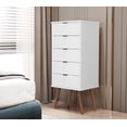 thumbnail image 2 of Moveis Cajonera De Madera de Mdp con 5 Cajones y Correderas color Blanco, 2 of 6