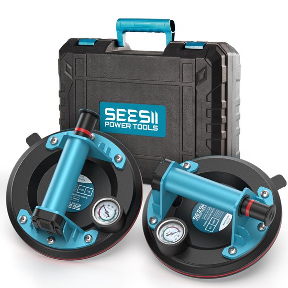 Ventosas Seesii S20 LITE de 20 cm, carga de 250 kg, paquete de 2