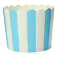 thumbnail image 1 of 50 X Moldes de papel para magdalenas, pasteles, moldes para hornear, moldes para magdalenas, moldes para hornear postres, azul a rayas, azul, 1 of 2