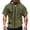 Army Green-1, variant on Short Sleeve Hoodies for Men Summer Fall Drawstring Loose Hooded Sweatshirt with Pockets Casual Zip Up Jacket Outerwear
